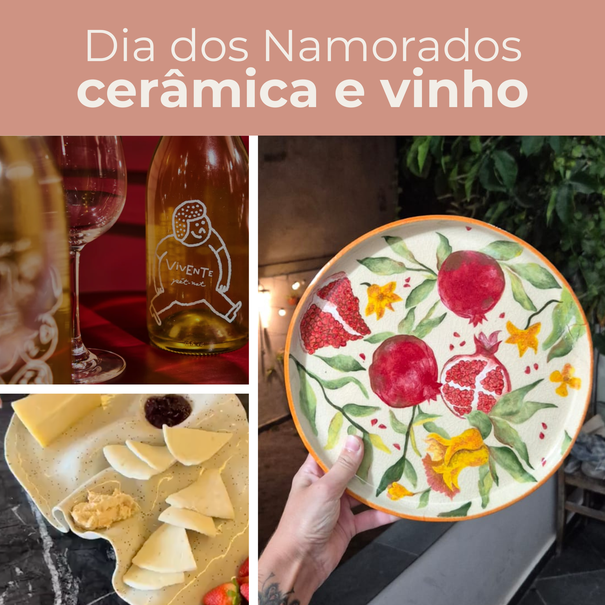 Dia dos Namorados: Cerâmica e Vinho